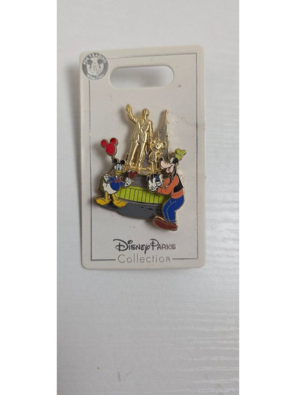 Disney Collector's PP66856 Mickey Donald Goofy Partner's Statue Pin